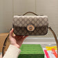 GG PETITE GG MINI SHOULDER BAG BEIGE 21CM 739722 FACJP 9769