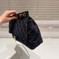 CC CLASSIC FLAP BAG IN DENIM DARK BLUE 30CM