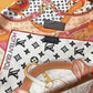 LV FLOWER AND STRAPS SQUARE IN WHITE 90CM M77177
