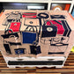 CC LUGGAGE PRINT SILK SCARF CREAM 90CM
