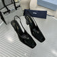 PR PATENT LEATHER SLINGBACK PUMPS BLACK 1I838N 069 F0002 F 085