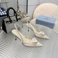 PR MESH FABRIC SLINGBACK PUMPS WHITE 1I891N 099 F0009 F 075