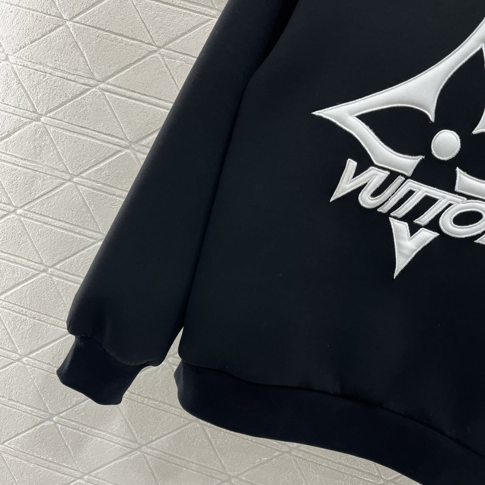 LV SWEATSHIRT LONG SLEEVES BLACK 1AGHHC