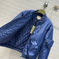 GG NYLON BOMBER JACKET WITH HEART POCKET BLUE