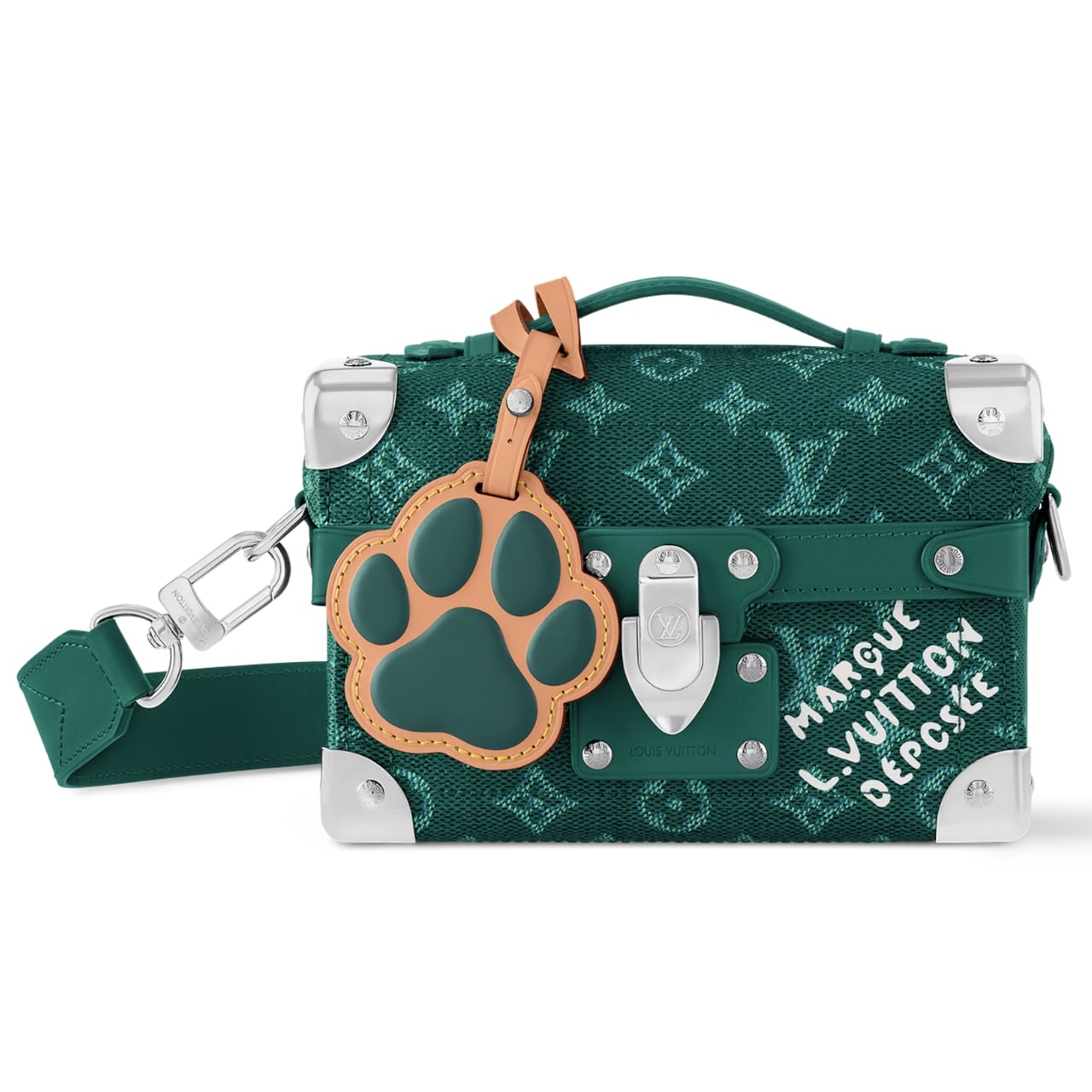LV SOUL TRUNK BAG GREEN 19CM M12686