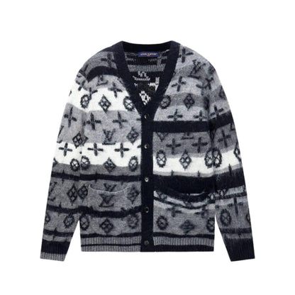 LV MONOGRAM MOHAIR CARDIGAN MULTICOLOR