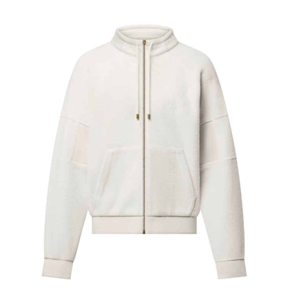 LV QUILTED TEXTURED WOOL BLOUSON MILKY WHITE 1AGJXG