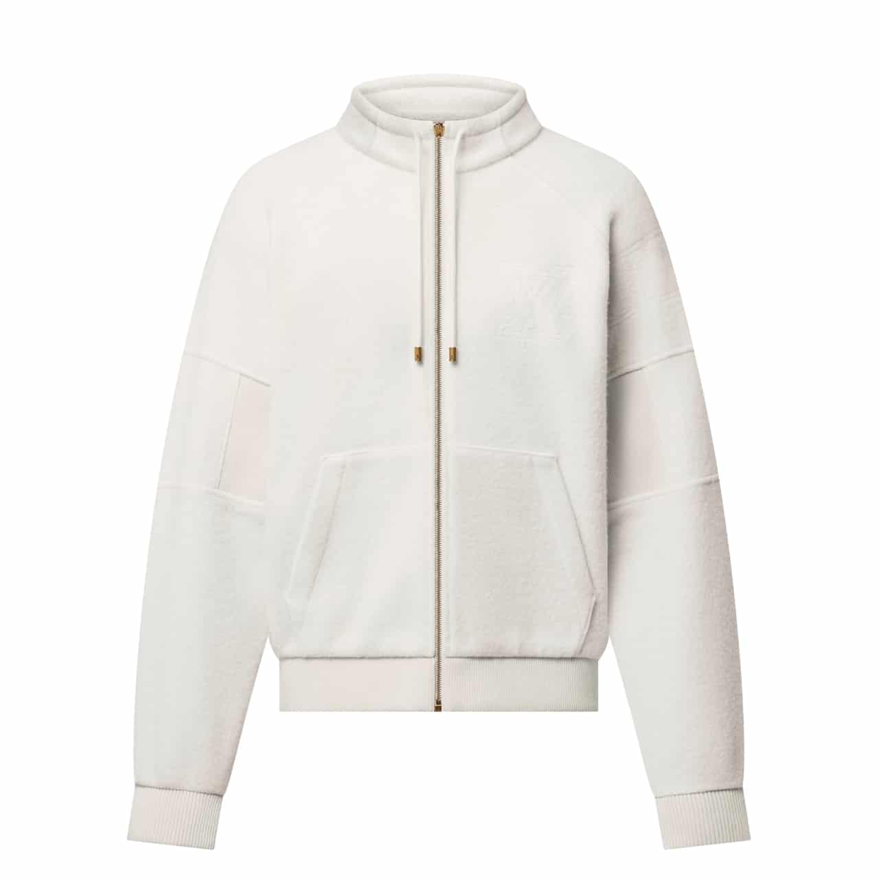 LV QUILTED TEXTURED WOOL BLOUSON MILKY WHITE 1AGJXG