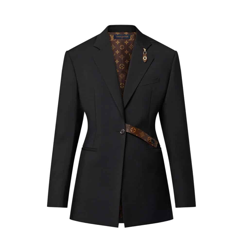 LV MONOGRAM BELT BLAZER BLACK 1AGNP3