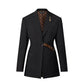LV MONOGRAM BELT BLAZER BLACK 1AGNP3