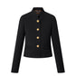 LV LV BUTTON OFFICER JACKET BLACK 1AGOKI