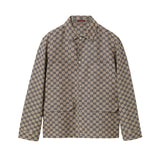 GG GG LINEN BLEND CANVAS JACKET BEIGE 784252 ZAM7G 9118