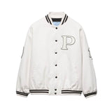 PR CANVAS BOMBER JACKET WITH PATCHES WHITE 292230 152I F0304 S OOO