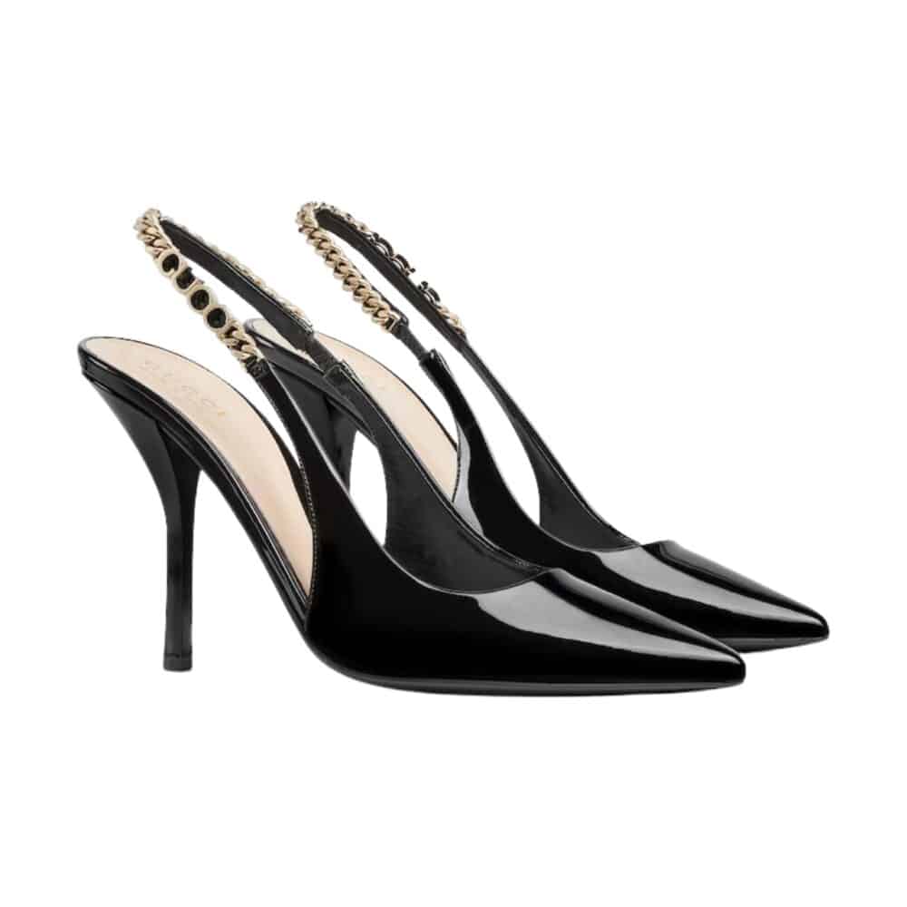GG SIGNORIA SLINGBACK PUMP IN BLACK 783821 BNC80 1000