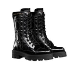 DD D UNIT ANKLE BOOT QUILTED CANNAGE CALFSKIN BLACK KCI995CQC S900