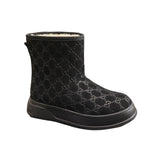 GG WOMEN’S BOOT GG SUDE CANVAS BLACK