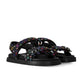 LV X MURAKAMI LV SUNSET FLAT COMFORT SANDAL BLACK 1AGXF6