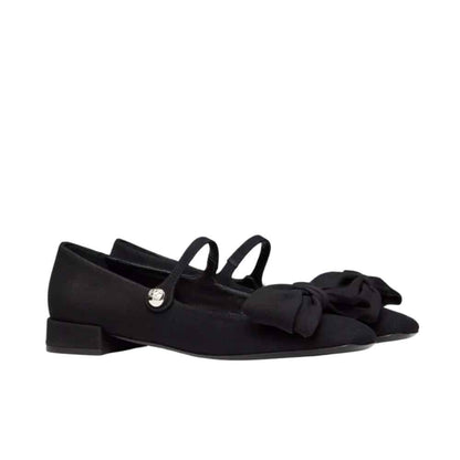VO GARAVANI BOWJANE MARY JANE BALLERINA IN BLACK 5W0S0KI3JIV 0NO
