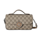 GG PETITE GG MINI SHOULDER BAG BEIGE 21CM 739722 FACJP 9769
