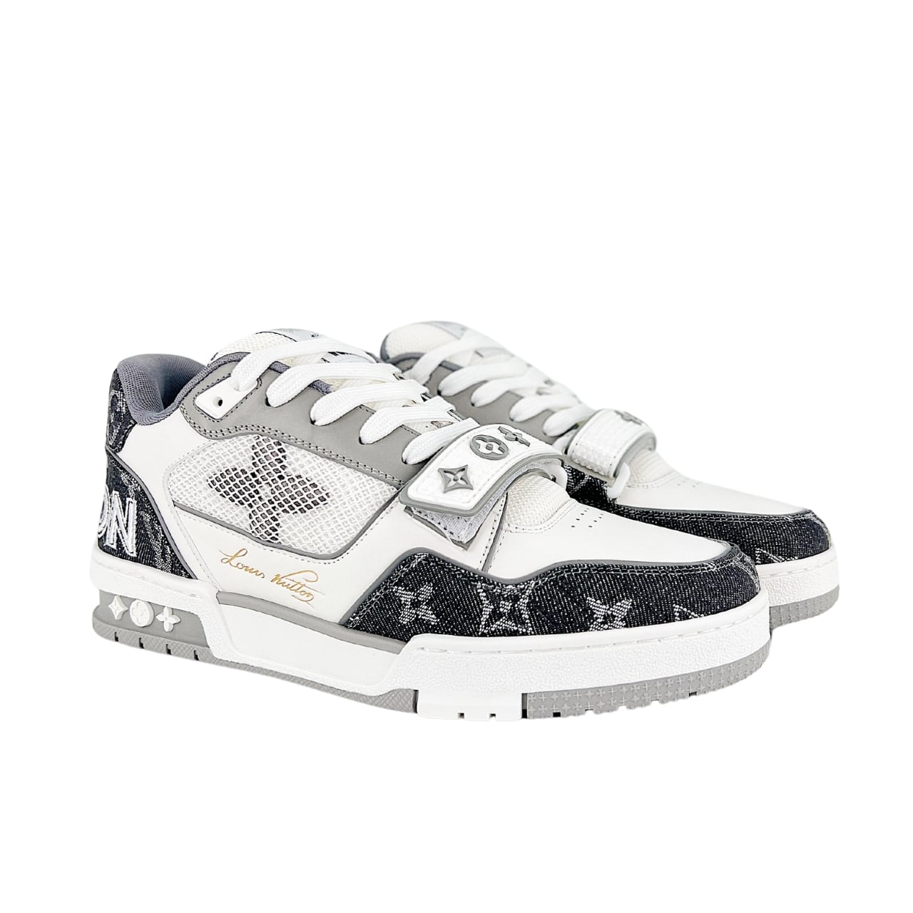 LV LV TRAINER SNEAKERS GREY 1ADF0U