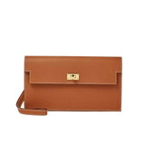 HM KELLY POCKET LONG WALLET IN GOLD 19CM H084940CK37