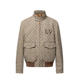 LV MONOGRAM WOOL HARRINGTON BLOUSON BEIGE 1AGIP6