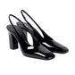 PR PATENT LEATHER SLINGBACK PUMPS BLACK 1I838N 069 F0002 F 085