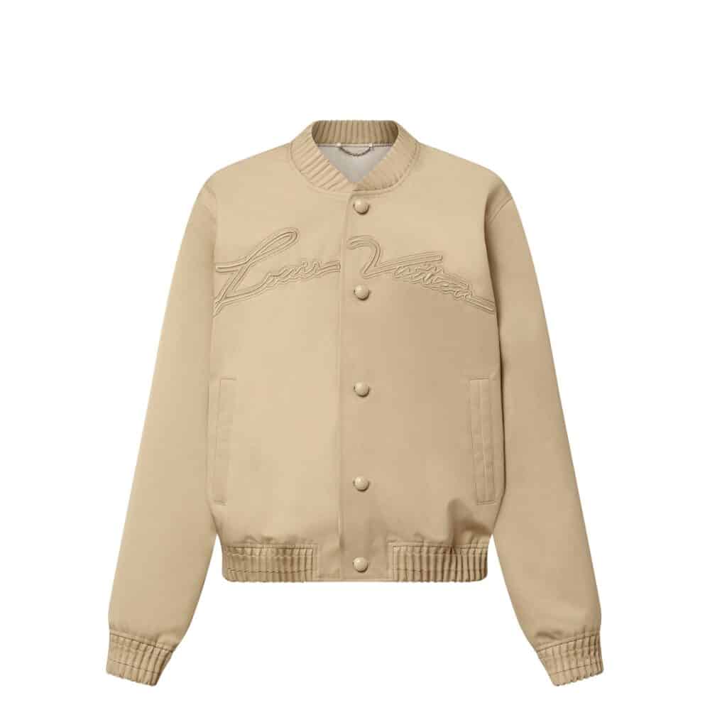 LV BOMBER JACKET TAUPE BROWN 1AFQDS