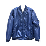 GG NYLON BOMBER JACKET WITH HEART POCKET BLUE