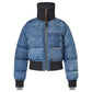 LV DENIM PRINT CROPPED PUFFER JACKET DENIM BLUE 1AGBUG