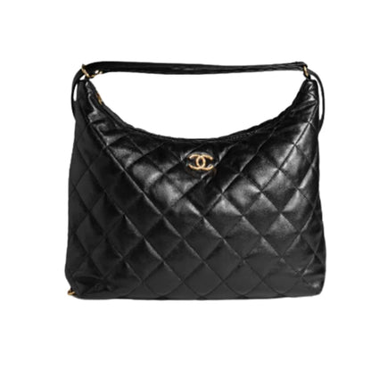 CC MAXI HOBO BAG BLACK 19CM