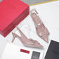 VO GARAVANI PAPIER PHALÈNE SLINGBACK PUMPS PINK