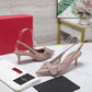 VO GARAVANI PAPIER PHALÈNE SLINGBACK PUMPS PINK