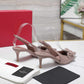 VO GARAVANI PAPIER PHALÈNE SLINGBACK PUMPS PINK