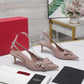 VO GARAVANI PAPIER PHALÈNE SLINGBACK PUMPS PINK