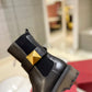 VL GARAVANI ONE STUD BEATLE BOOT IN CALFSKIN BLACK
