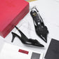 VO GARAVANI PAPIER PHALÈNE SLINGBACK PUMPS BLACK