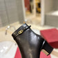 VL GARAVANI TAN GO ANKLE BOOT IN CALFSKIN LEATHER BLACK 3W2S0GZ2ATZ 0NO
