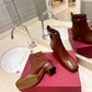VL GARAVANI TAN GO ANKLE BOOT IN CALFSKIN LEATHER BROWN