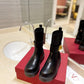 VL GARAVANI ONE STUD BEATLE BOOT IN CALFSKIN BLACK