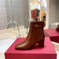 VL GARAVANI TAN GO ANKLE BOOT IN CALFSKIN LEATHER BROWN