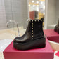 VL GARAVANI UNIQUEFORM CALFSKIN ANKLE BOOT BLACK 1W2S0CS0MMD 0NO