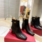 VL GARAVANI TAN GO ANKLE BOOT IN CALFSKIN LEATHER BLACK 3W2S0GZ2ATZ 0NO