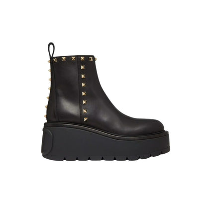 VL GARAVANI UNIQUEFORM CALFSKIN ANKLE BOOT BLACK 1W2S0CS0MMD 0NO