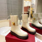 VL GARAVANI ONE STUD BEATLE BOOT IN CALFSKIN LIGHT IVORY 2W2S0FY1KUM I16