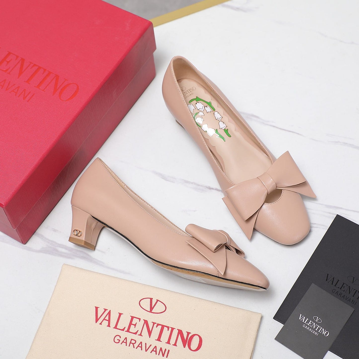 VO BOWOW PUMPS IN KIDSKIN WATER ROSE 6W2S0LB5DDT W34