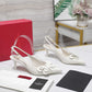 VO GARAVANI PAPIER PHALÈNE SLINGBACK PUMPS WHITE