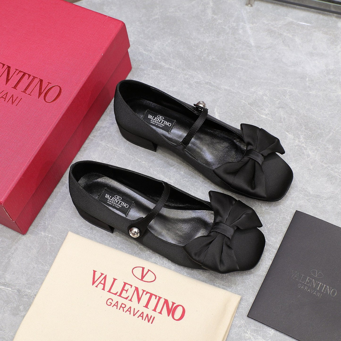 VO GARAVANI BOWJANE MARY JANE BALLERINA IN BLACK 5W0S0KI3JIV 0NO