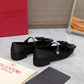 VO GARAVANI BOWJANE MARY JANE BALLERINA IN BLACK 5W0S0KI3JIV 0NO