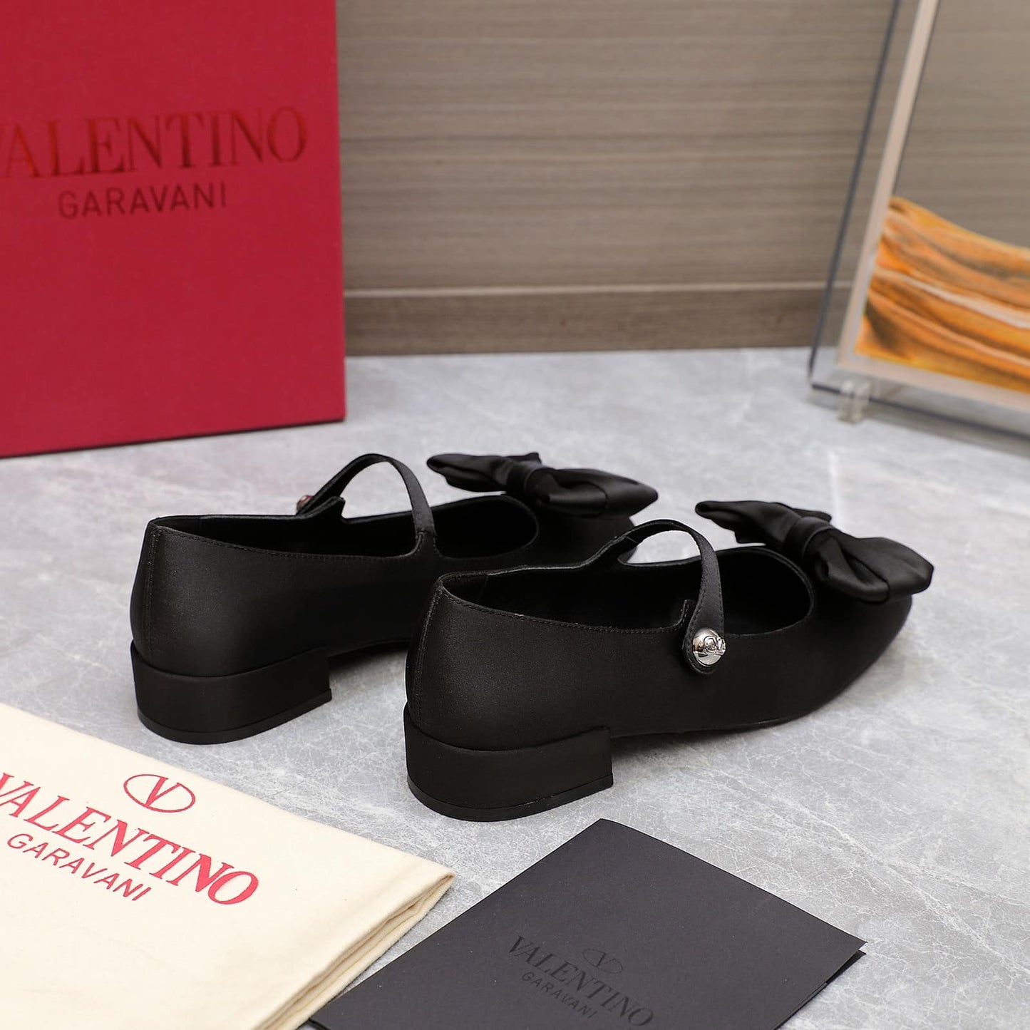 VO GARAVANI BOWJANE MARY JANE BALLERINA IN BLACK 5W0S0KI3JIV 0NO